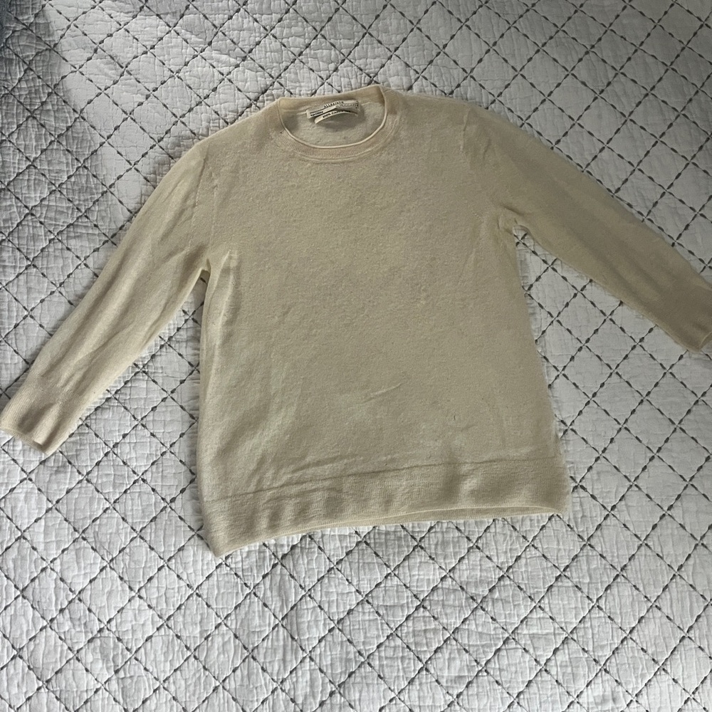 All Saints Women’s Cream Cashmere Sweater